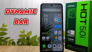 Cara Mengaktifkan Dynamic Bar Di HP Infinix Hot 50i [upl. by Sanjiv584]