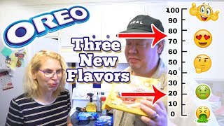 NEW Oreos Taste Test amp Rankings Latte Mint Chocolate Chip Maple Creme [upl. by Naujd]