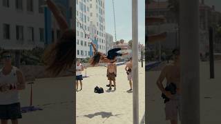 Brain stopped working 😅 TravelingRings SantaMonica MuscleBeach Blooper [upl. by Rimhsak]