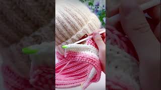 Beautiful baby cap for winter warm👌👌 😍😍 DIY Crochet a baby hat I am a New Crochet Beginner [upl. by Omrelliug]