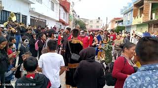 BANDA SELECTIVA de MORELIA y BANDA MAIZITOS APACHES BAILANDO en la Col El Realito [upl. by Atinod854]