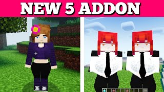 New 5 Addon For Minecraft PE 121  Best Addon For MCPE 121  100 Working  Girlfriend Addon 😝 [upl. by Nortna]