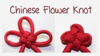 Tutorial Chinese Flower Knot 3 Petal Version [upl. by Anitnegra]