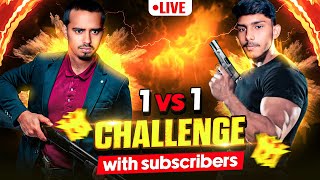 1 VS 1 CHALLENGE WITH SUBSCRIBERS  1 VS 1 CUSTOM FREE FIRE FF LIVE  freefiremax mamuislive [upl. by Ecnarret]