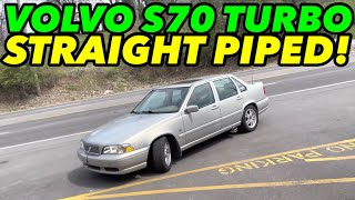 2000 Volvo S70 Turbo Exhaust w STRAIGHT PIPE [upl. by Anahcar]