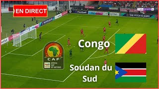 Congo vs Soudan du Sud en direct Éliminatoires Coupe dAfrique Simulation de football Gameplay PC [upl. by Rednirah]