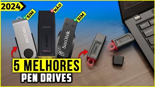 Os 5 Melhores Pen Drives De 2024 – Opções De 128GB 64GB e Mais [upl. by Etselec]