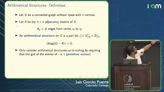 Luis Garcia Puente  LatMath 2022  IPAMs Latinx in the Mathematical Sciences Conference [upl. by Rob]