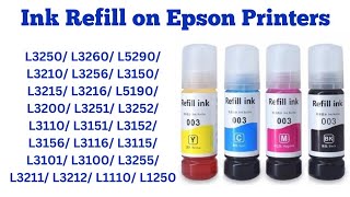 How to Refill a Printer Ink Tank Epson Printer Refill Process [upl. by Hatnamas852]