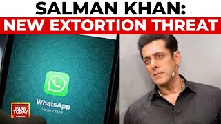 Superstar Salman Khan Faces New Extortion Threat  India Today News [upl. by Aronoel]