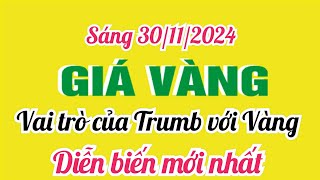 Giá vàng hôm nay 9999 ngày 30 tháng 11 năm 2024 GIÁ VÀNG NHẪN 9999 Bảng giá vàng sjc 24k 18k 14k [upl. by Yeldahc]