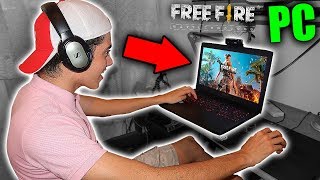 TheDonato JUEGA FREE FIRE POR PRIMERA VEZ EN COMPUTADORA impactante [upl. by Ydoc]