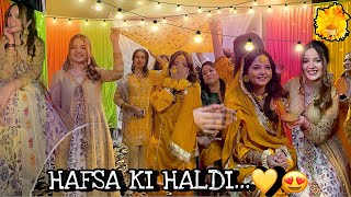 HAFSA KI HALDI…💛  SAB KI DANCE PERFORMANCES 😍  DUSRA EVENT  VLOG BY RABEECA KHAN [upl. by Notluf]