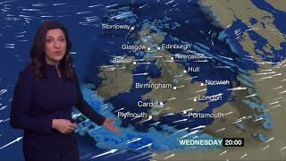 Behnaz Akhgar BBC Weather January 3rd 2018 [upl. by Arebma769]