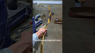 archery handmade Harvey archery crowned eagle longbow [upl. by Lleryt]