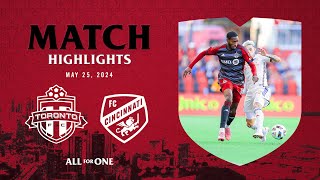 HIGHLIGHTS Toronto FC vs FC Cincinnati [upl. by Roxanna641]