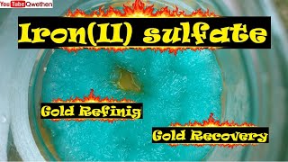 Gold refining with Iron Sulfate without sodium metabisulfite gold ewaste goldrefining sulfate [upl. by Edris]