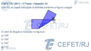 CEFET  RJ  2017  1ª Fase  Questão 12 – Matemática [upl. by Negiam]