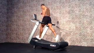 Xebex Curved Treadmill Motorloze Loopband [upl. by Borrell384]