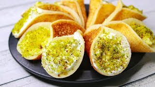 Qatayef Middle Eastern Dessert  Qatayef With Cream  Arabic Dessert Recipe  Yummy [upl. by Durant]