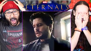 ETERNALS POSTCREDIT SCENES Major Cameo amp Mystery Voice Confirmed Ending Explained REACTION [upl. by Ahsinroc723]