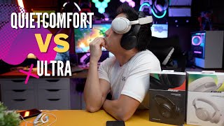 COMPARING Bose NEW QuietComfort VS Bose QuietComfort Ultra [upl. by Yle437]