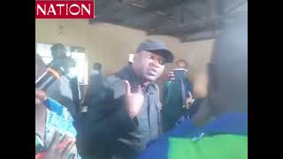 Former Sports CS Rashid Echesa blatantly slaps a presiding officer at Buloga station in Matungu [upl. by Jorin]