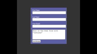 How to create HTML form with textarea [upl. by Dihgirb]