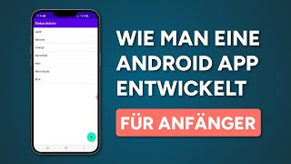 Android App mit Kotlin erstellen in 60 Minuten  Tutorial Deutsch [upl. by Cherrita]