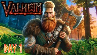 Valheim Multiplayer Gameplay Server Day 1 Beylas Rest [upl. by Saundra]