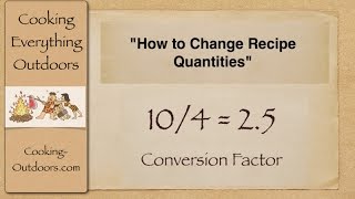 How to Convert Recipes Using a Conversion Factor  Easy Cooking Tips [upl. by Nahij]