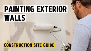 Painting exterior walls Instructions amp tips  WAGNER SuperFinish 23 Pro amp Roller [upl. by Ixela]