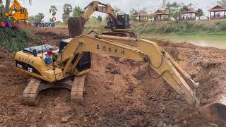 two dinaso excavator in working automobile rcexcavatortoy beautiful trending [upl. by Desi]