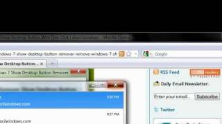 Tweak Remove the Show Desktop Button in Windows 7 [upl. by Alihs395]