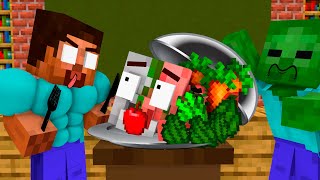 COOKING CHALLENGE  Minecraft Animation [upl. by Ferneau805]