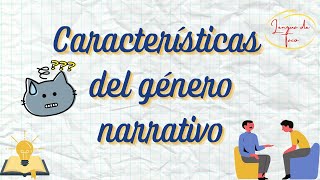 Características del género narrativo [upl. by Eads]