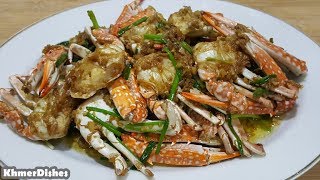 Stir Fried Crab with Garlic Recipe  Fried Sea Food [upl. by Nylitsirk]