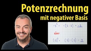 Potenzen mit negativer Basis  Das ist der Unterschied  Lehrerschmidt [upl. by Olimpia]