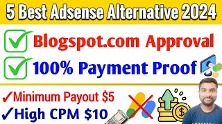 Top 5 Best Adsense Alternative 2024  5 Best Ad Network For Blogger Instant Approval  SmartHindi [upl. by Aramo]