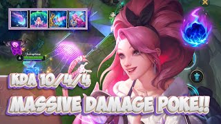 GOOD POKE KDA SERAPHINE USING ARCANE COMET   WILD RIFT BUILD  RUNES [upl. by Ynes224]