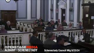 Schenectady City Council Meeting September 23 2024 [upl. by Teodoro]