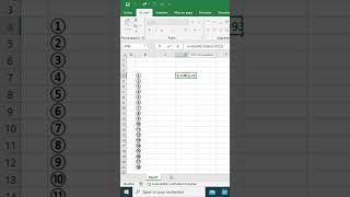 Liste encerclé sur Excel excel exceltips microsoftexcel [upl. by Llenad]