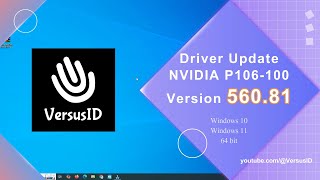 Cara Install Driver Update NVIDIA P106100 Versi 56081  VGA Mining for Gaming  VersusID [upl. by Marlene]