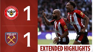 Brentford 11 West Ham United  Extended Premier League Highlights [upl. by Stickney]