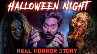 Haunted Halloween Night Real Horror Story in Hindi  Bloody Satya [upl. by Weibel608]