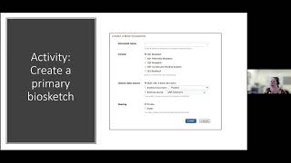 Perfecting your NIH biosketch A SciENcv workshop [upl. by Elkin]