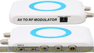 Yoidesu M65A‑NTSC RF Modulator NTSC TV Link Modulator AV to RF Converter VHF Demodulator Converte [upl. by Rehpoitsirhc]