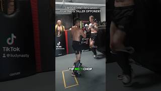 HOW TO FIGHT A TALLER OPPONENT mma sparring [upl. by Aidyn]