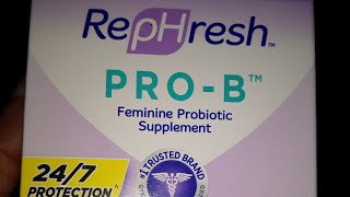 RePHresh PROB feminine probiotic supplement REVIEW [upl. by Nahgen]