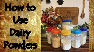 How to Use Dairy Powders [upl. by Arihaj]